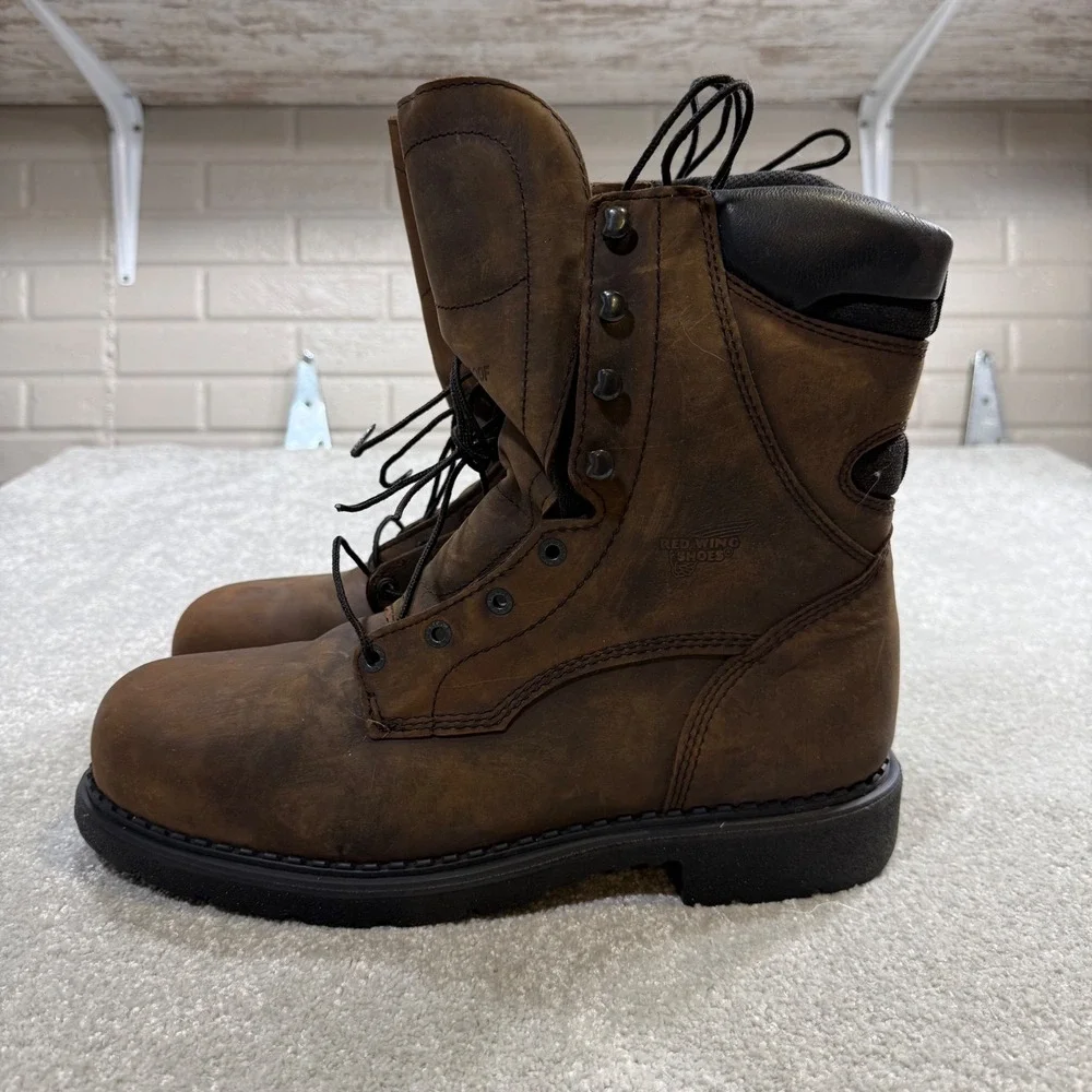 Red Wing 2211 Waterproof Safety Toe Work Boots 13D Leather 600G Thinsulate NIB